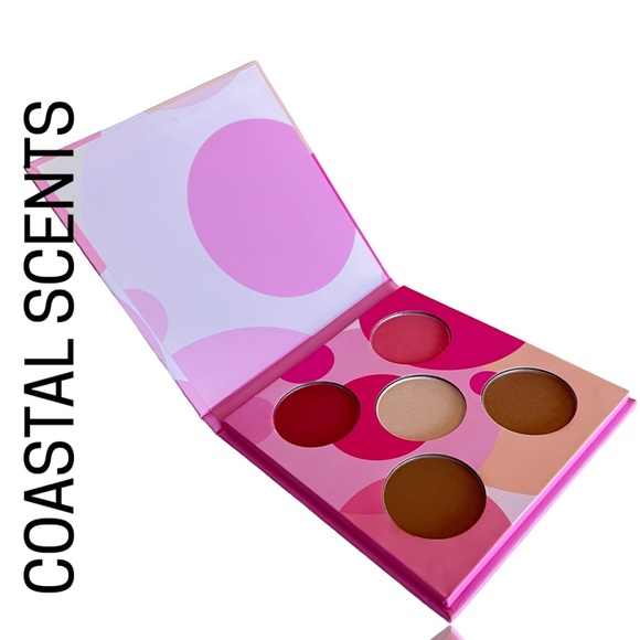 NWOT COASTAL SCENTS BarbieCore ‼️ New  BLUSH & BRONZER 5-Shade Mini Palette - Picture 1 of 6